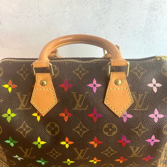 Louis Vuitton speedy 25 Vintage hand painted. - Picture 9 of 13